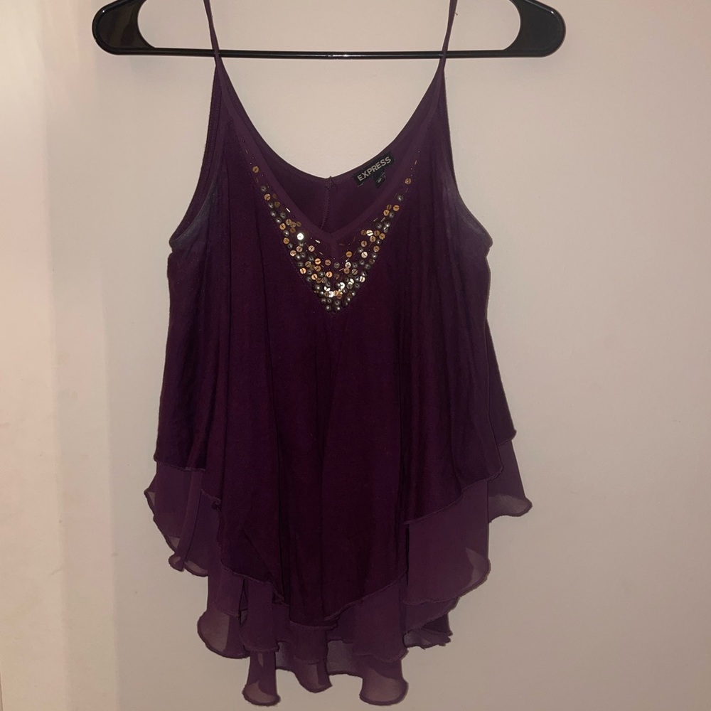 Express Flowy Loose Crop Top Blouse Size XS